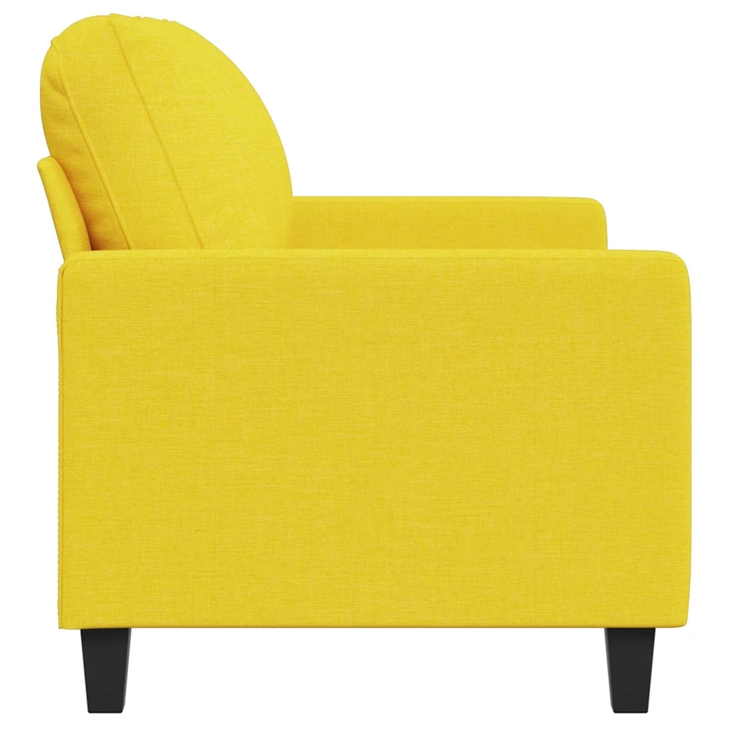 Divano a 2 Posti-Sofa 2 Posti Giallo Chiaro 120 cm in Tessuto 942323
