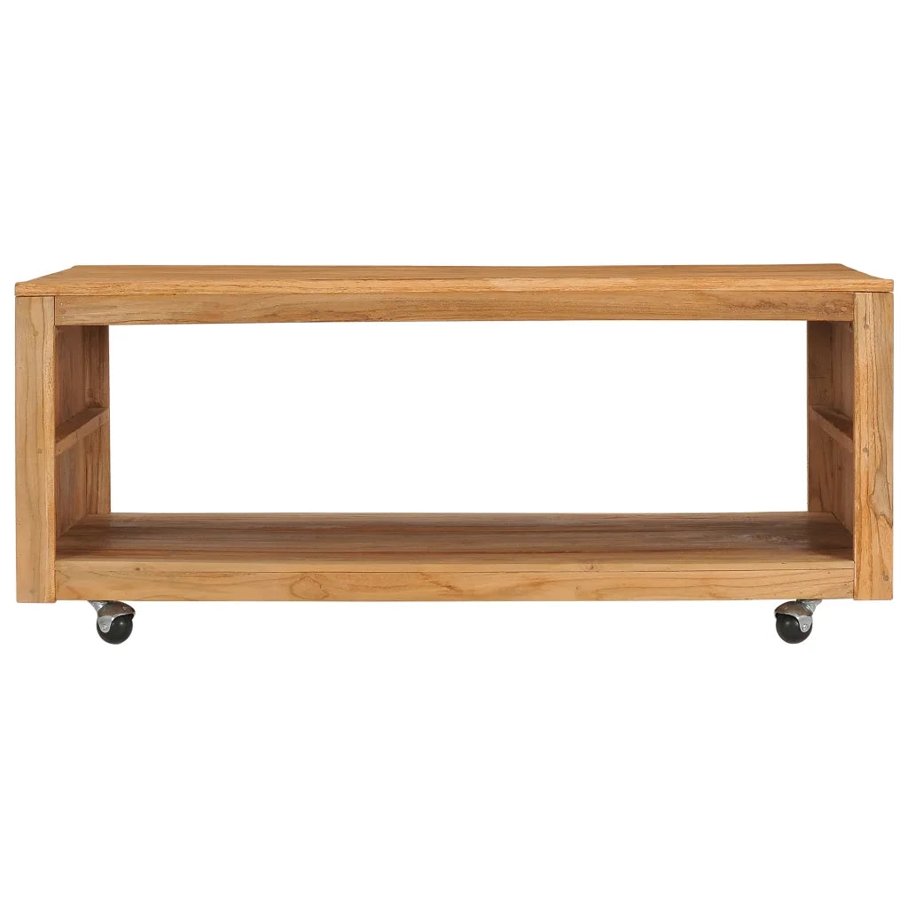 Tavolino da CaffÃ¨ 110x60x40 cm in Legno Massello di Teak cod mxl 18032