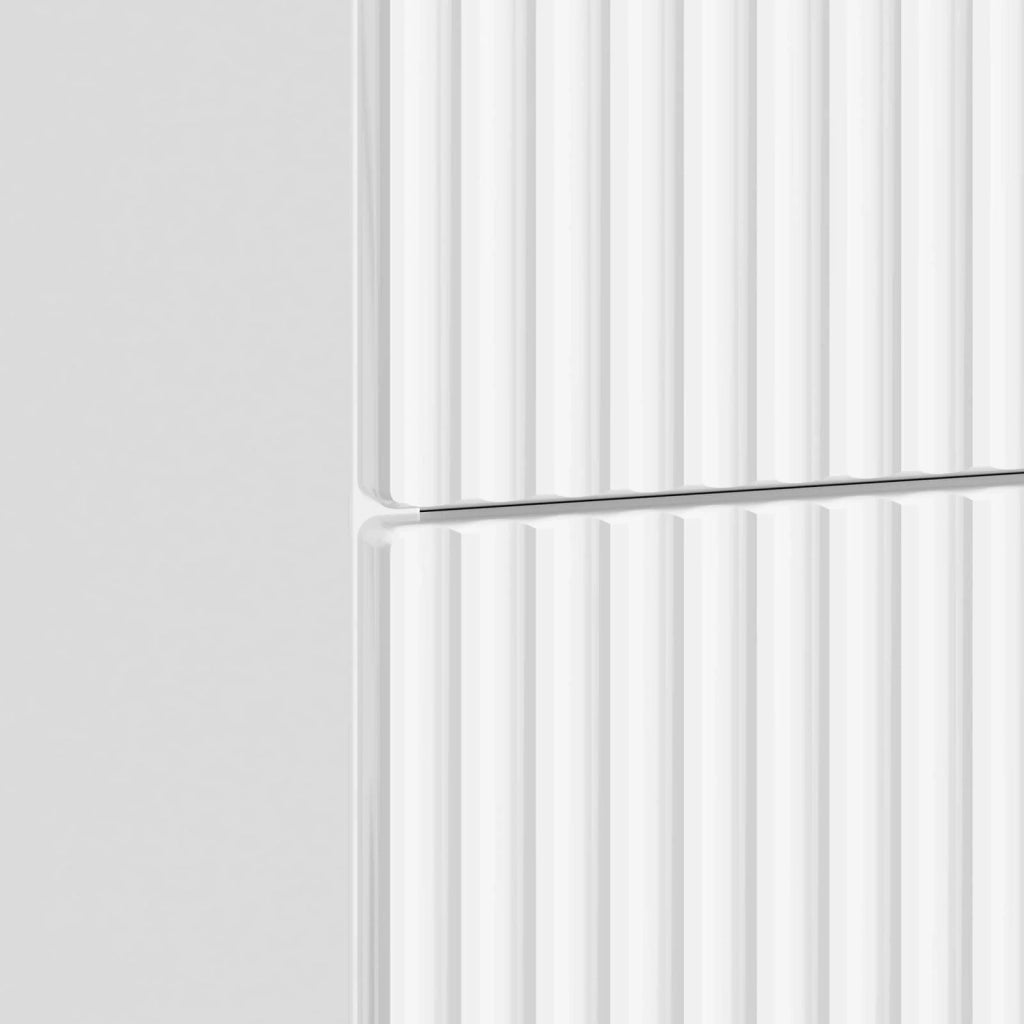 Armadio da Notte 2 pcs Bianco Lucido 43 x 34,5 x 48 cm