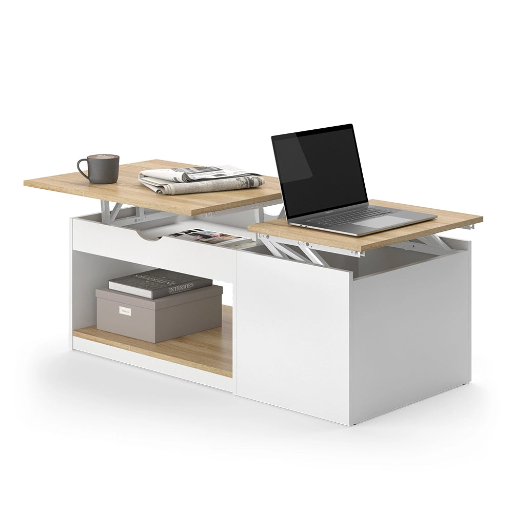Vicco Tavolino Bianco/Sonoma 55 x 110 cm