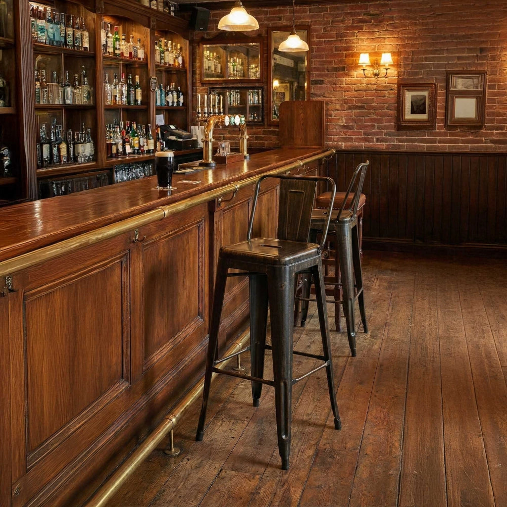 Sgabello da bar Mason antico