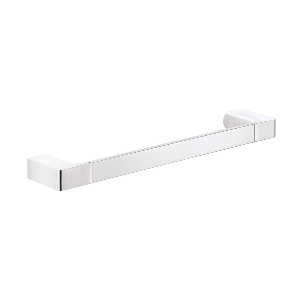 PORTA SALVIETTE DA PARETE IN OTTONE CROMATO MODELLO PIRENEI - DIM. CM (LXPXH): 35X6,6X2,5 - CROMATO  - GDY