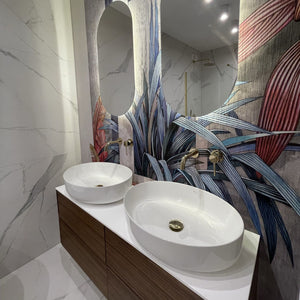 Lavabo Da Appoggio Rea Queen White