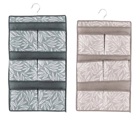 1 Pezzo Contenitore Appendino in TNT con 6 Tasche 36 x 60 cm 2 Colori