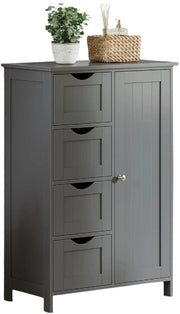 Cassa da bagno - cassettone laterale - organizzatore di stoccaggio - contenitore MDF - 30 cm x 55 cm x 82 cm