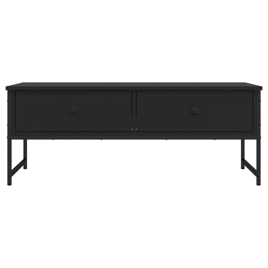 Tavolino da Salotto Nero 101x49x39,5 cm in Legno Multistrato 837737