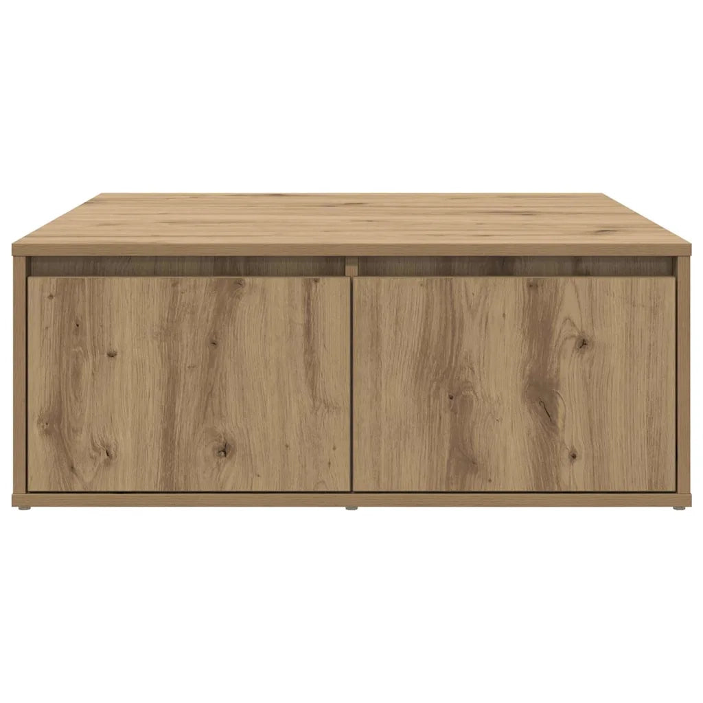 Tavolino da salotto rovere artigianale 80 x 80 x 31 cm 875487