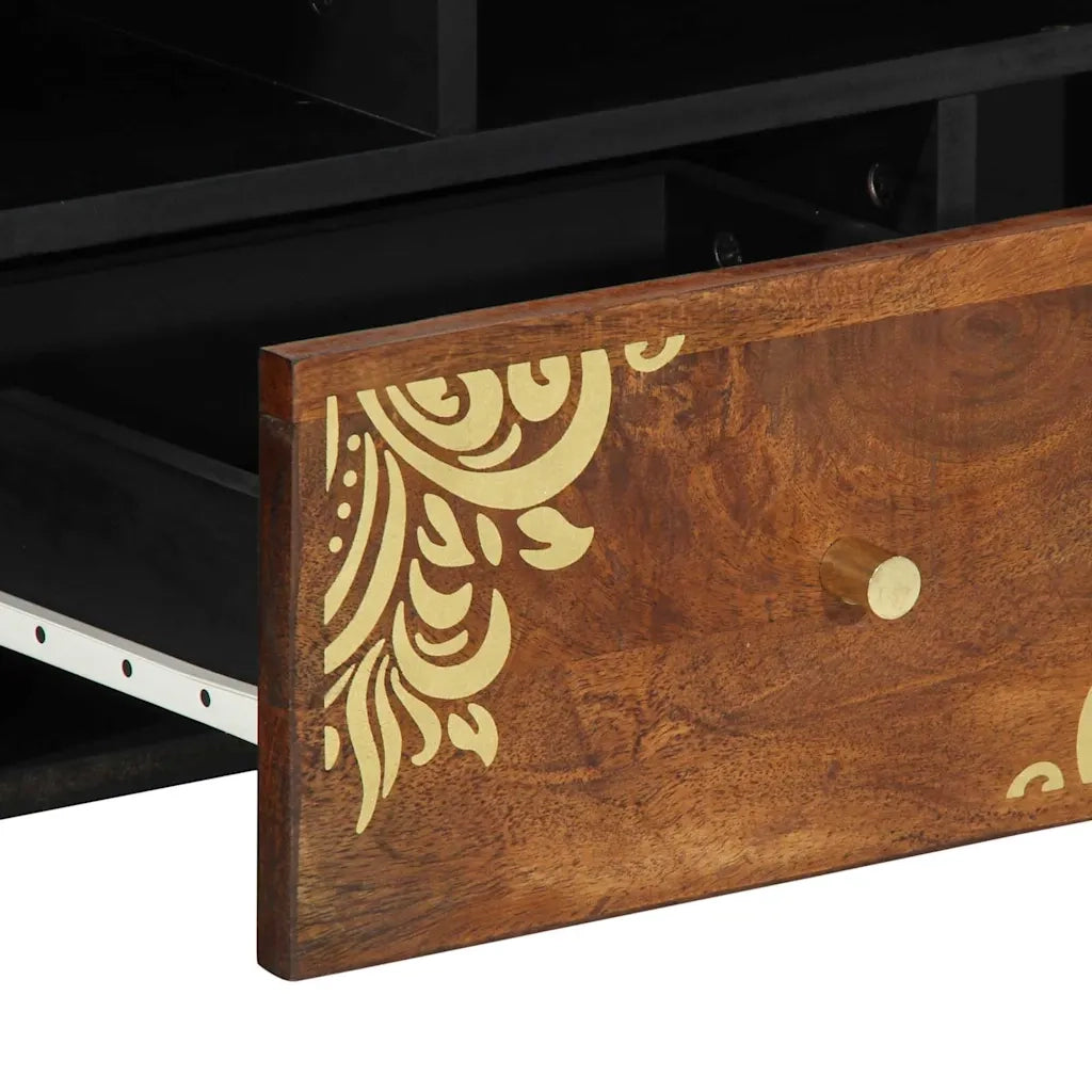 Mobile TV con cassetto Marrone miele 100 x 33 x 46 cm 4018752
