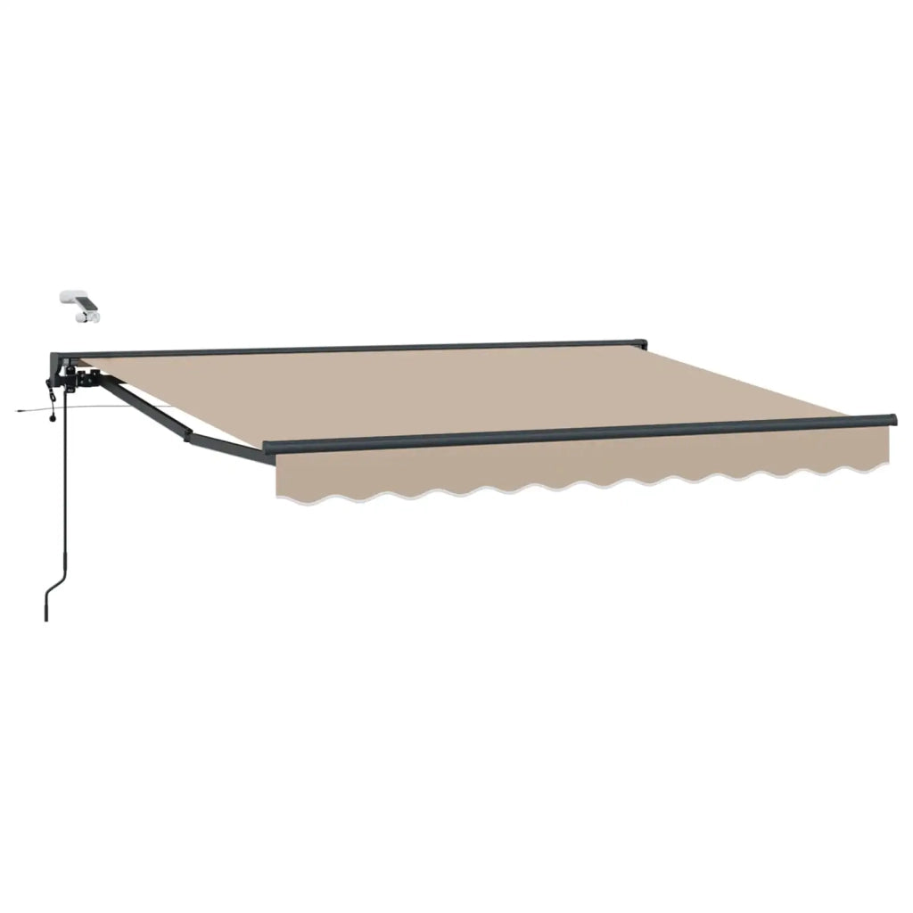 Tettuccio Elettrico Retrattile Beige e Antracite 3,5 x 2,5 m