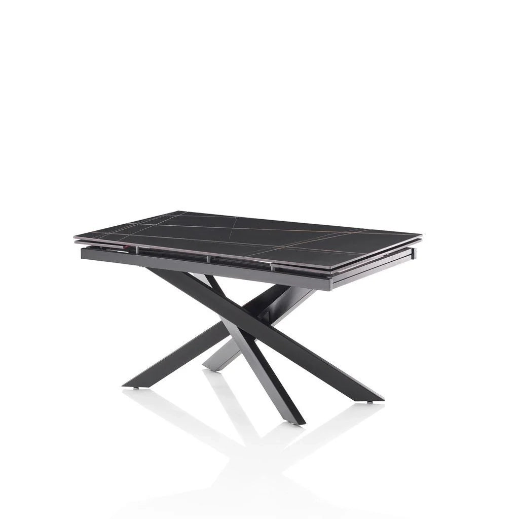 Tavolo allungabile ZELOR ceramica nero