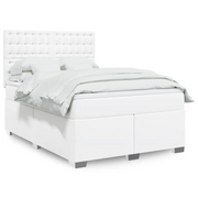 Giroletto a Molle con Materasso Bianco 140x190 cm in Similpelle 3290721
