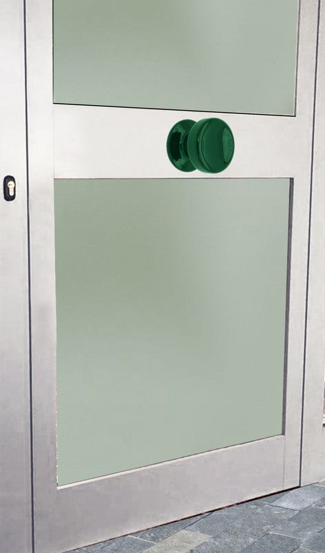 Pomolo fisso per porta SAGUATTI 874/70SB in alluminio verde lucido