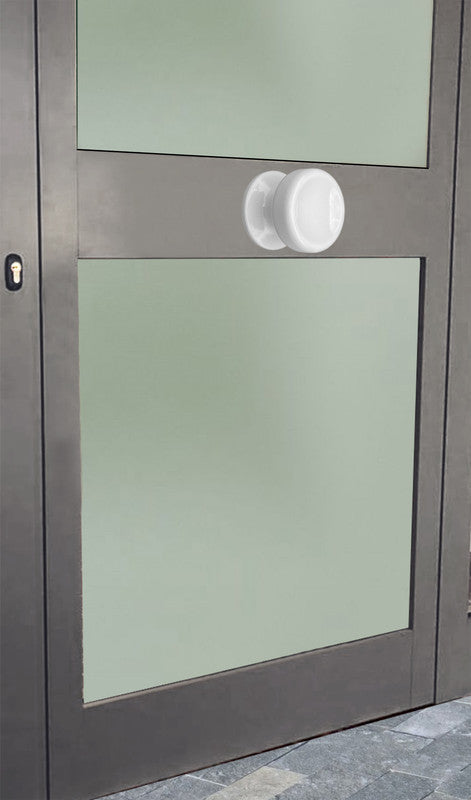 Pomolo fisso per porta SAGUATTI 874/70TB in alluminio bianco lucido
