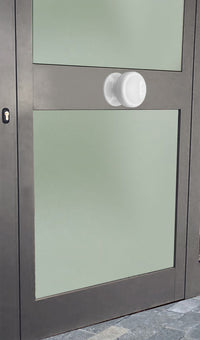 Pomolo fisso per porta SAGUATTI 874/70TB in alluminio bianco lucido