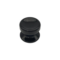 Pomolo fisso per porta SAGUATTI 874/70QB in alluminio nero lucido