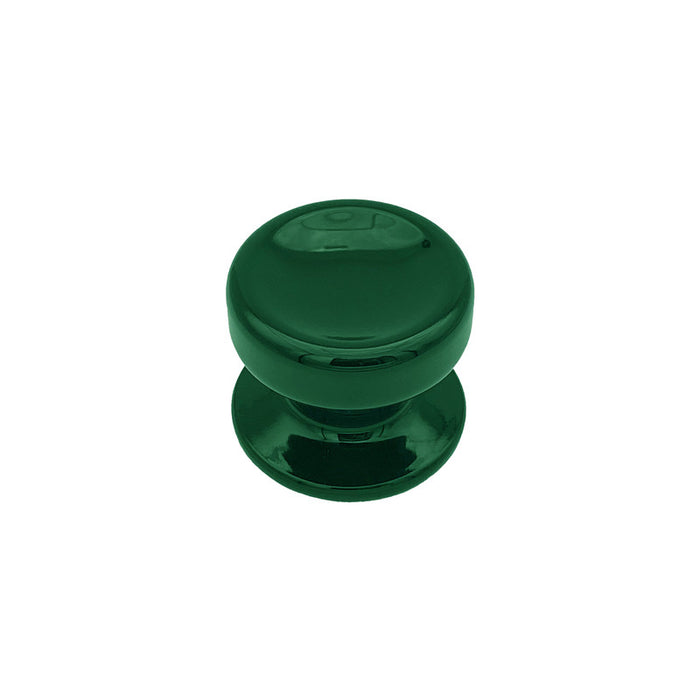 Pomolo fisso per porta SAGUATTI 874/70SB in alluminio verde lucido