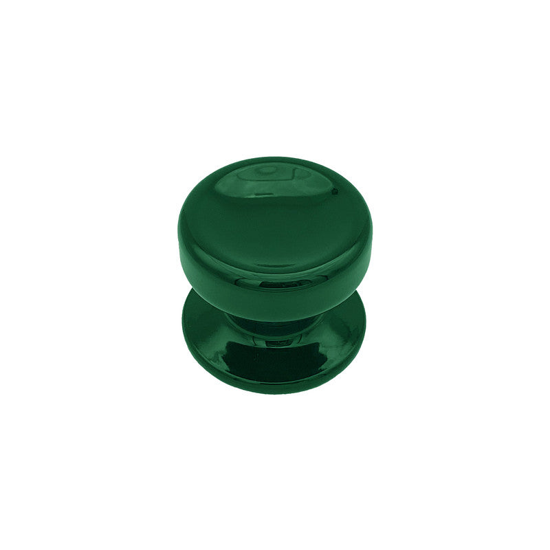 Pomolo fisso per porta SAGUATTI 874/70SB in alluminio verde lucido