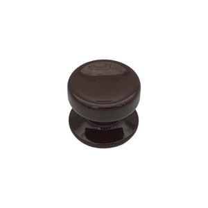 Pomolo fisso per porta SAGUATTI 874/70UB in alluminio marrone lucido