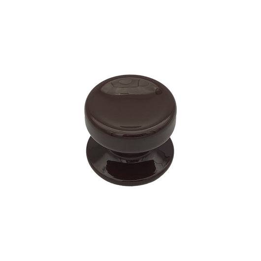 Pomolo fisso per porta SAGUATTI 874/70UB in alluminio marrone lucido