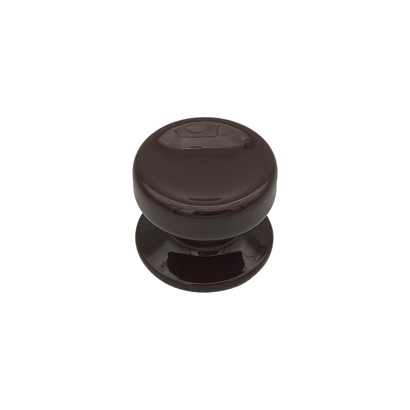 Pomolo fisso per porta SAGUATTI 874/70UB in alluminio marrone lucido