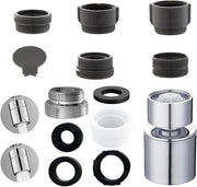 Adattore di pompa con 2 modalità per cucina e bagno, illuminazione e adattatore di pompa di miscelazione 18 mm a 22 mm per il massimo risparmio d'acqua.