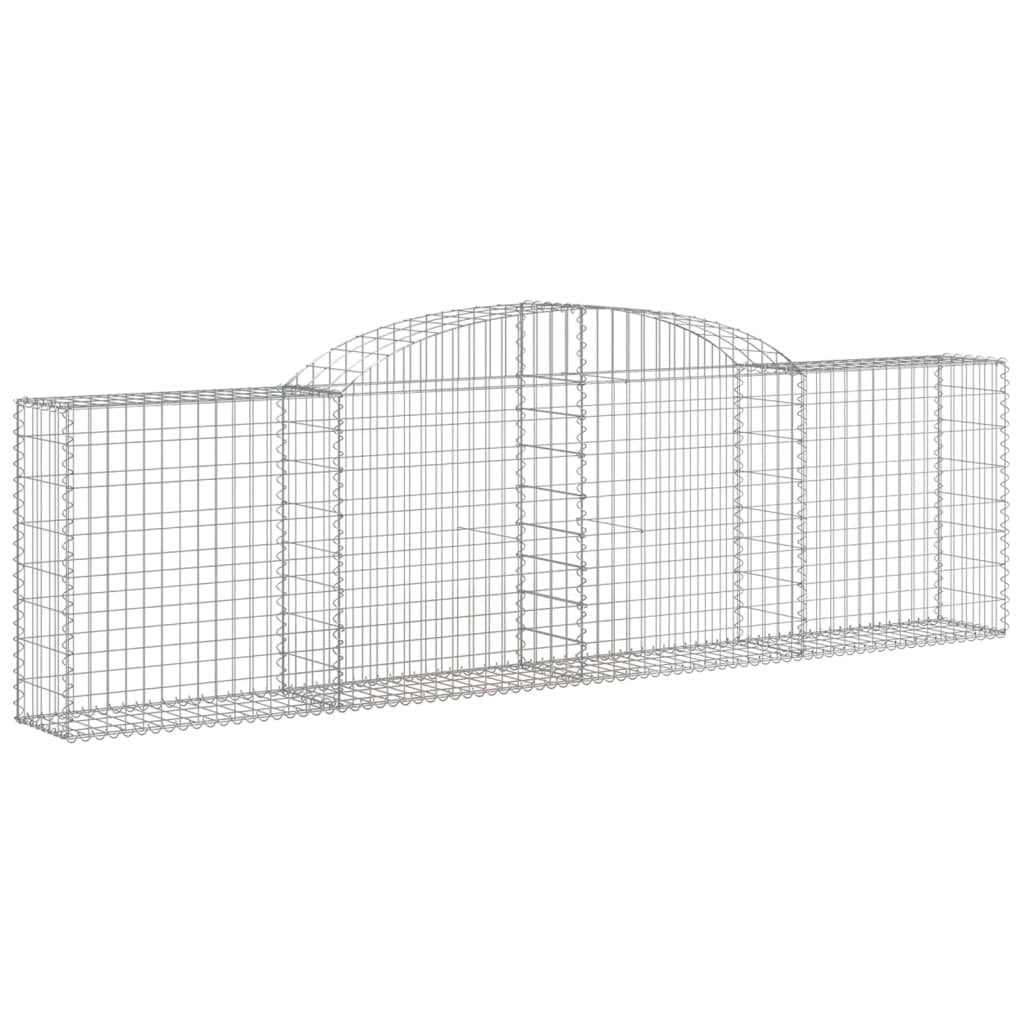 Cesti Gabbioni ad Arco 6 pz 300x30x80/100 cm Ferro Zincatocod mxl 124046