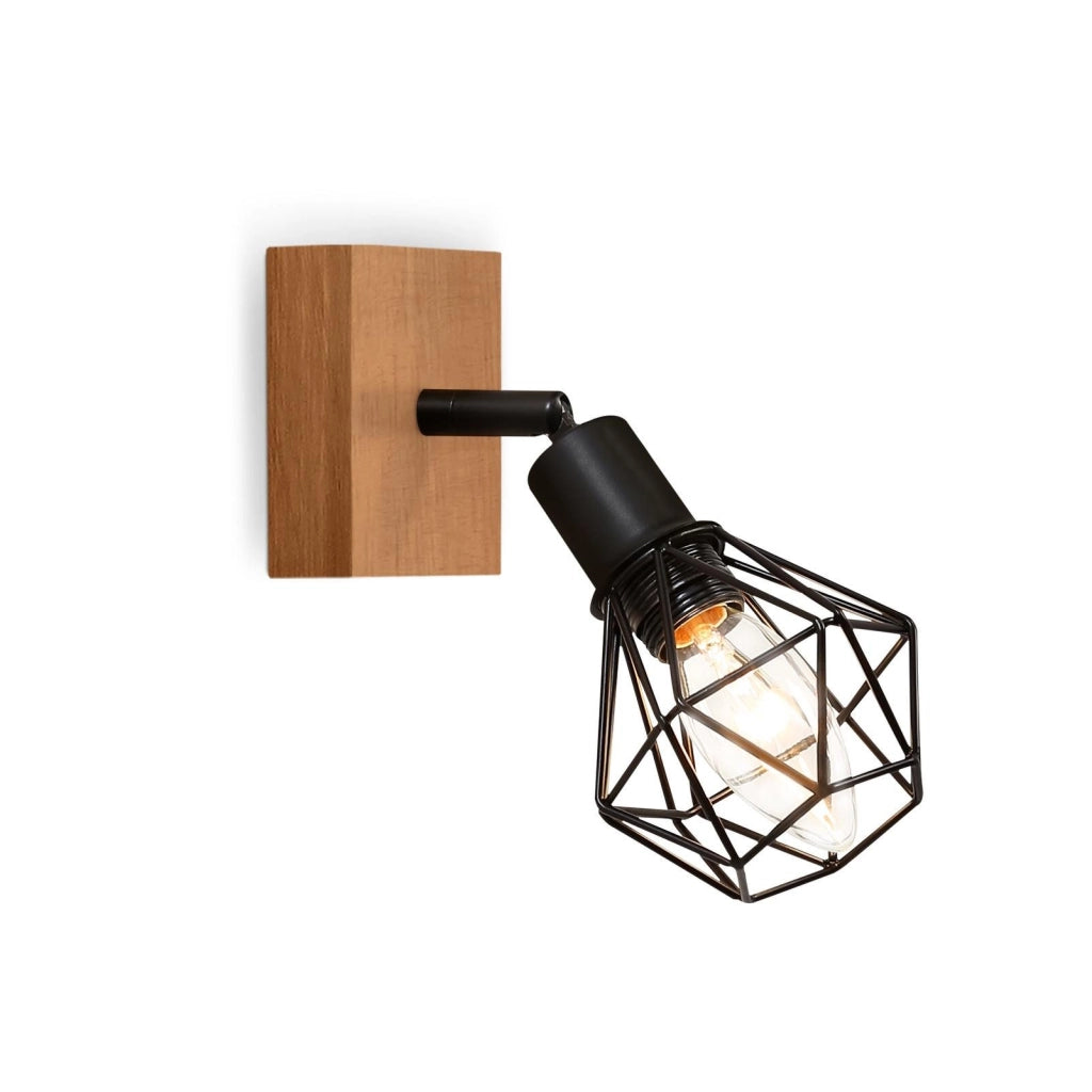 ZMH Faretto da soffitto neri metallo orientabili 350° max 40W LED per corridoio soggiorno camera letto cucina