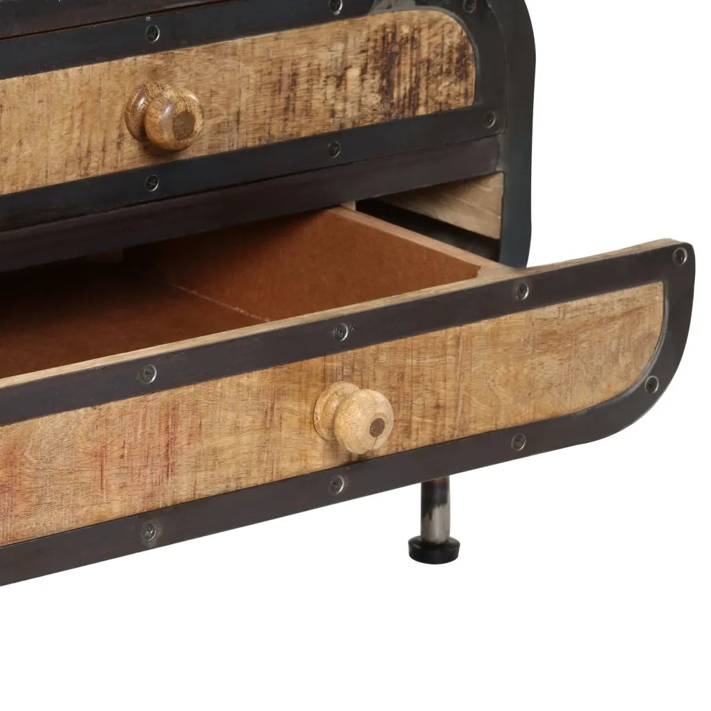 Tavolino da Salotto 100x50x35 cm in Legno Massello di Mango 247804