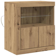 Credenza | Madia LED Marrone 60,5 x 37 x 67 cm Legno multistrato