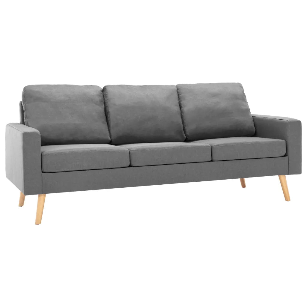 Divano a 3 Posti Grigio Chiaro in Tessuto cod mxl 8328