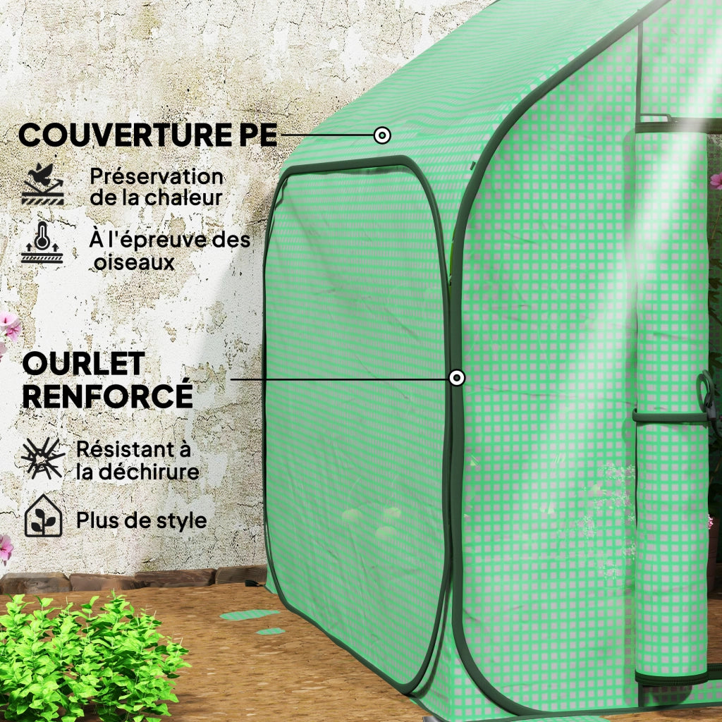 Serra da giardino pop up ¨C zephmum ¨C 150x148x148 cm verde