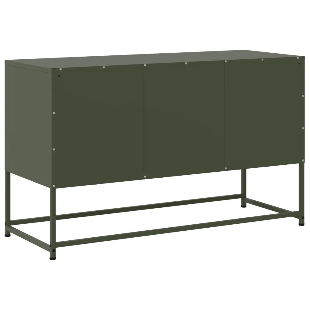 Mobile TV | Armadietto TV | Mobile Porta TV Verde Oliva 100,5x39x60,5 cm in Acciaio
