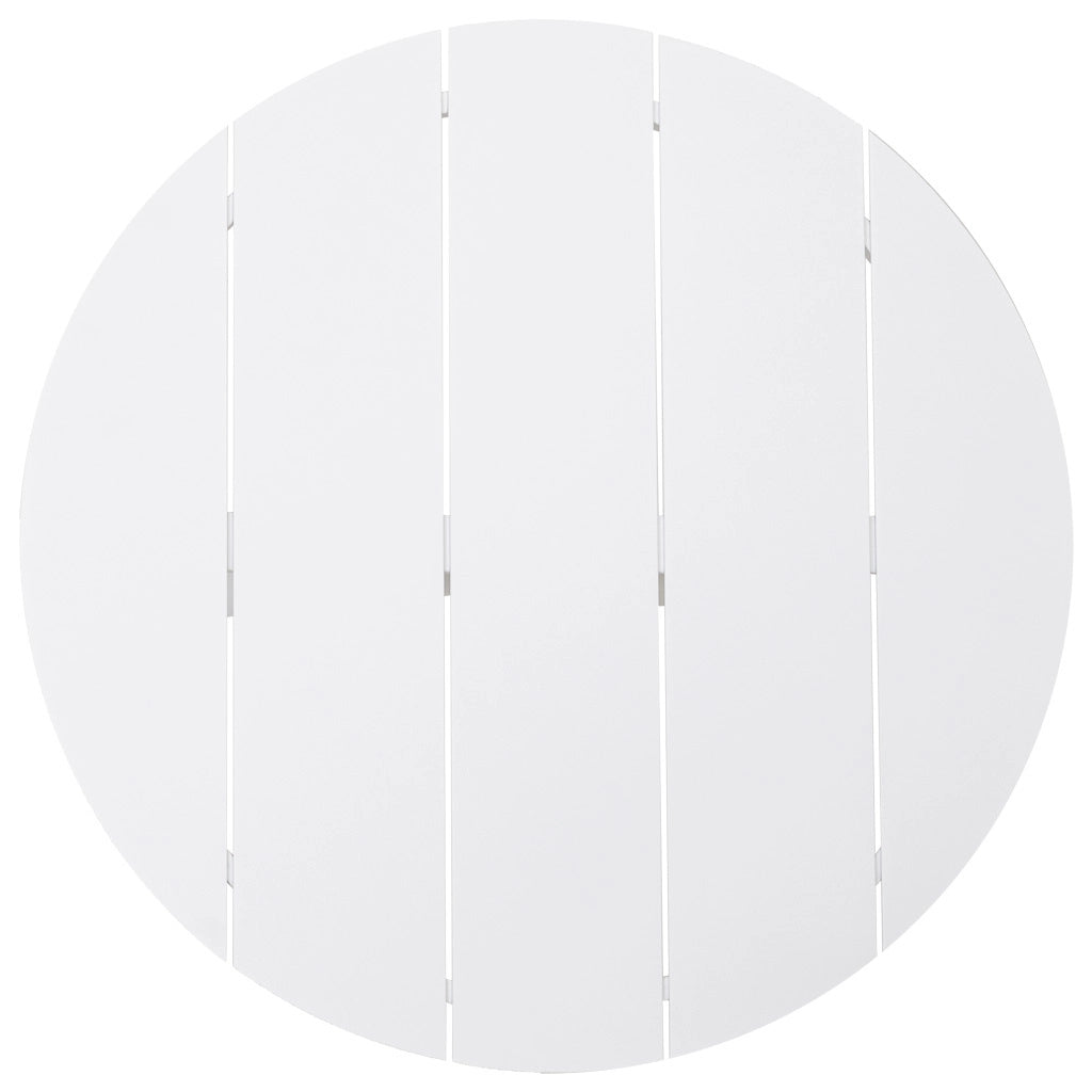 Tavolo in alluminio bianco 90x75 cm