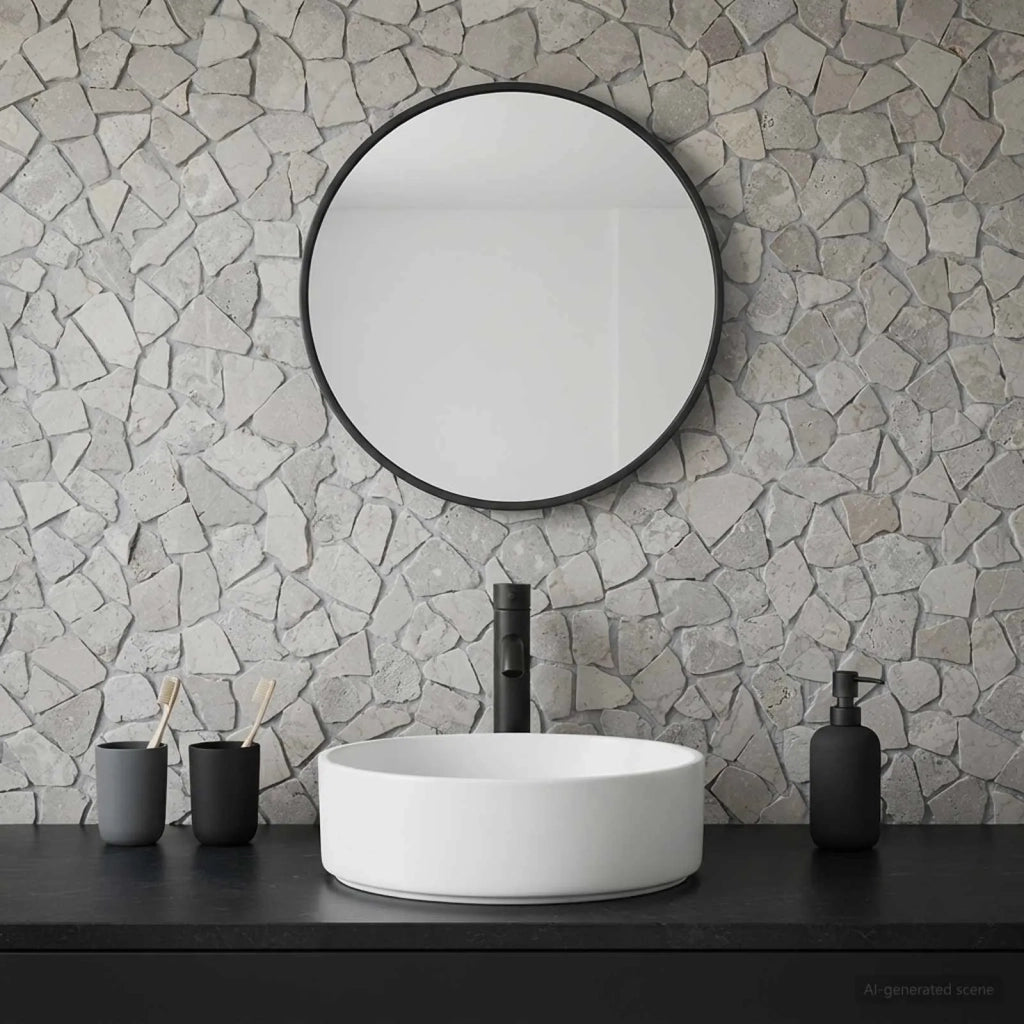 Piastrelle Mosaico Crema 30 x 30 cm Marmo 42033527