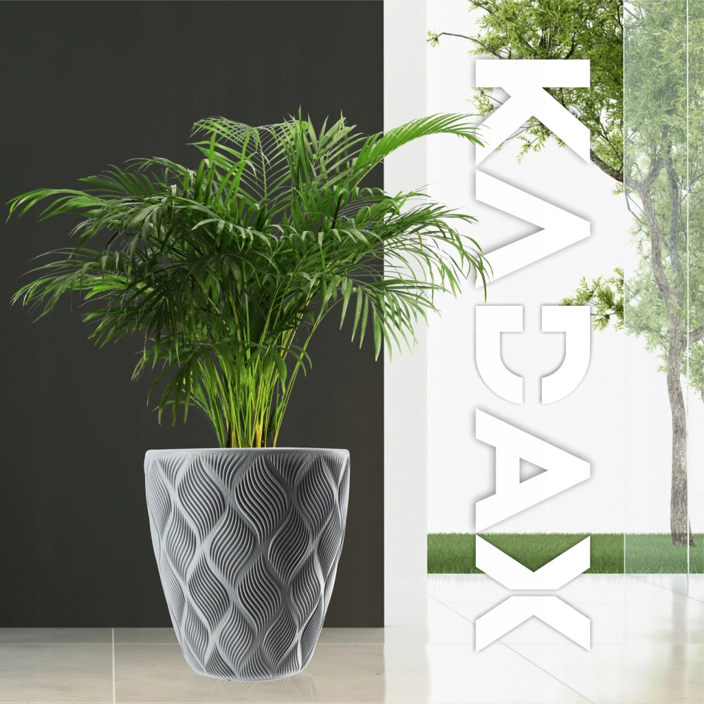 Vaso da fiori KADAX con inserto 32 cm, copertura in plastica alta