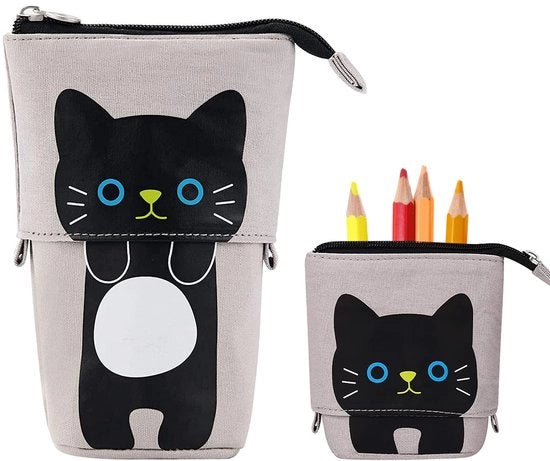 Etui per gatti, giocattoli per bambini, attrezzi per gatti, per bambini dai 12,5~19 cm (grigio)