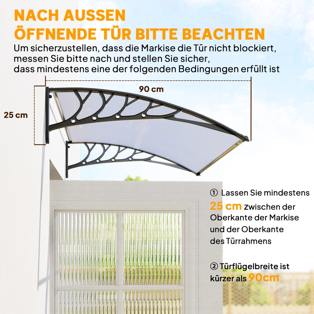 Tettoia da giardino ¨C zephmum ¨C bianco 90x150x25cm