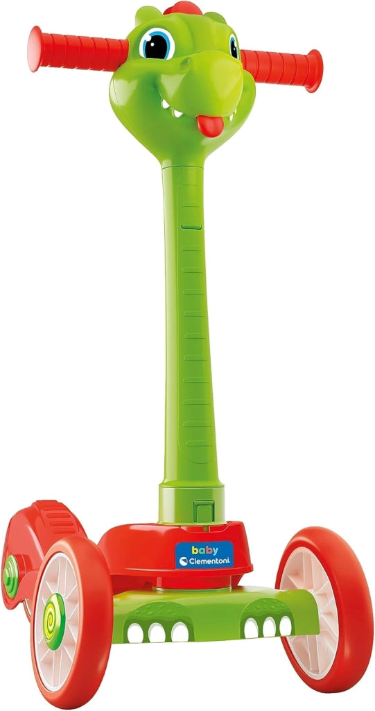 Baby Dragon Push Scooter, Monopattino Bambino, , con 3 Ruote, Utilizzabile Dentro e Fuori Casa, Stimola lo Sviluppo Psic
