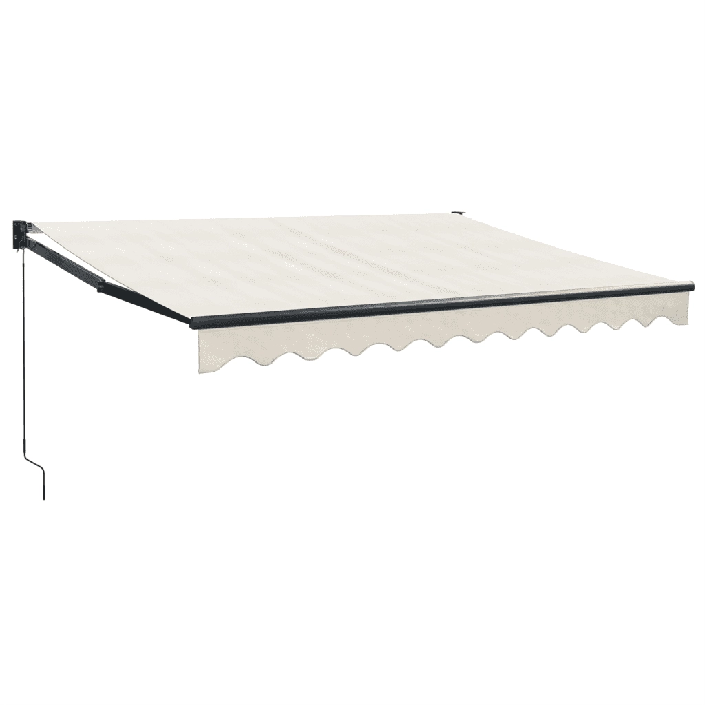 Tenda da Sole Retrattile Crema 3,5x2,5 m in Tessuto e Alluminio 3154452