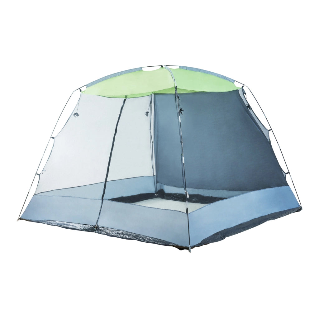 Gazebo da Giardino Beekdaelen con Zanzariere 305 x 305 x 213 cm Grigio / Verde chiaro pro.tec