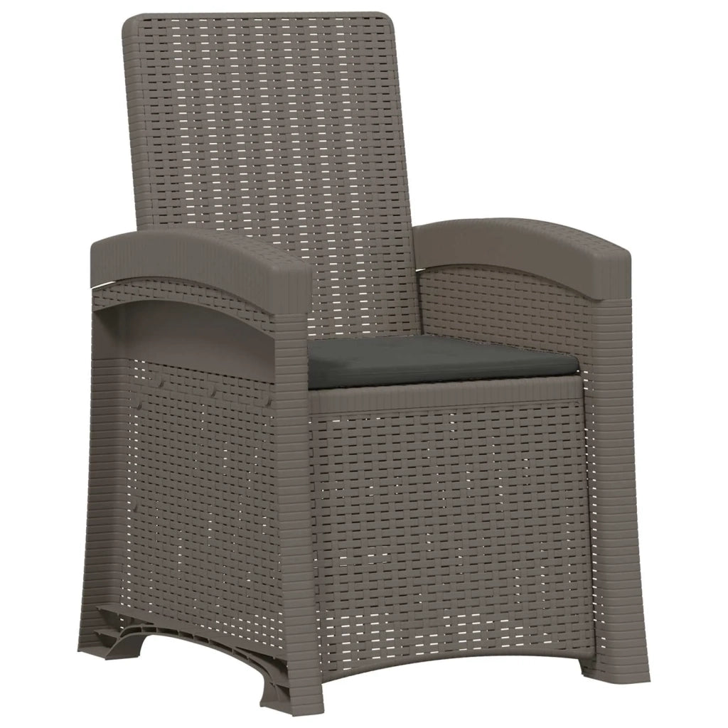 Set da Pranzo per Giardino 9 pz Grigio chiaro e Antracite PP 3430164