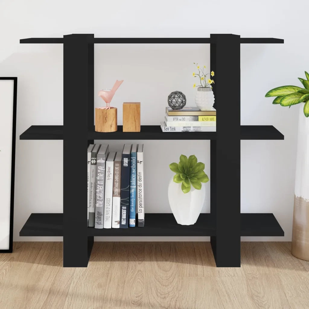 Libreria/Divisorio Nero 100x30x87 cm 811548