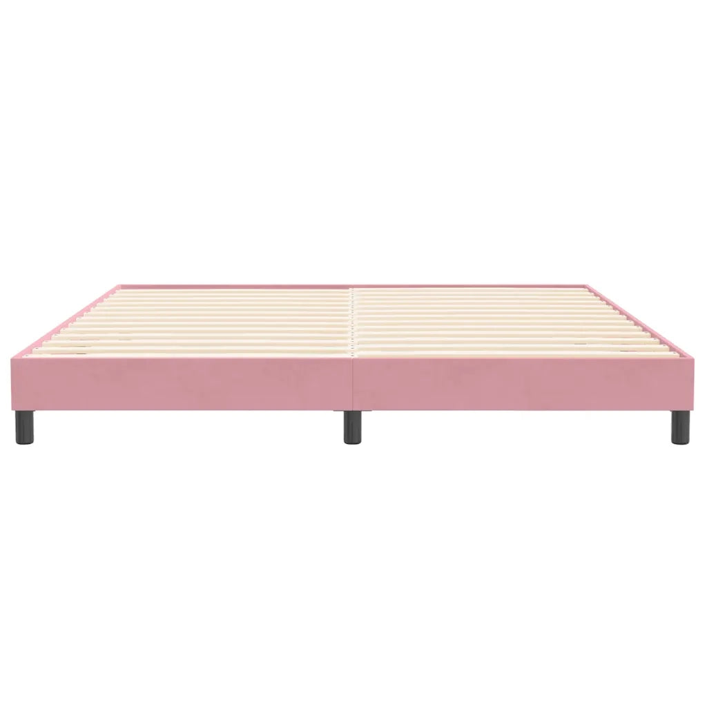 Giroletto senza Materasso Rosa 200x210 cm in Velluto 4101378