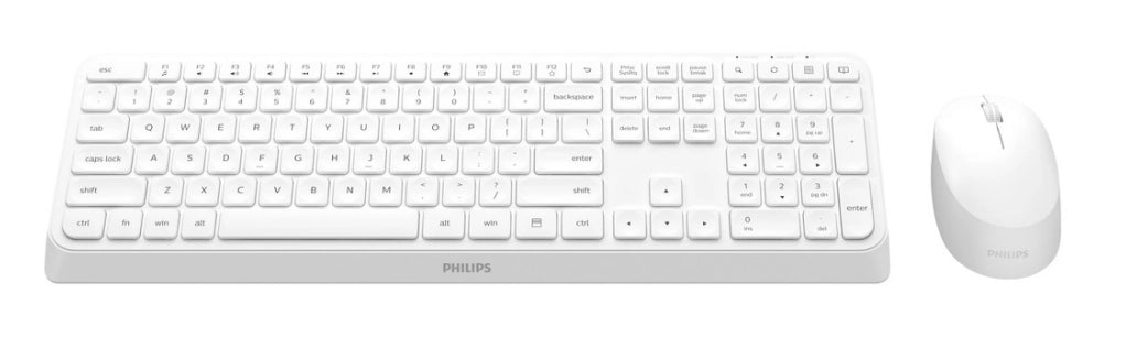 Philips 3000 series spt6307w/34 tastiera mouse incluso universale rf wireless qwerty inglese bianco