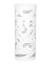 Portaombrelli Salvaspazio in Metallo Design Bianco 52 cm