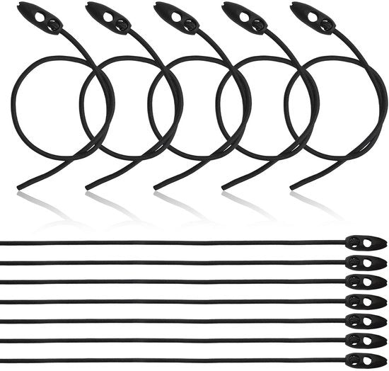 Set di cinture elastiche 12 pezzi, bungee elastiche a lattes 50 e 100 cm, cinture elastiche a lattes con chiusura a molla, cinture elastiche per caravane, giardino e bagaglio