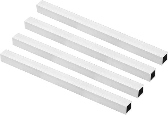Aluminium quadrato in rame 20mmx20mmx1,5mm - Tubo quadrato senza saldatura 300mm di lunghezza - Spessore della parete, telaio per macchine, progetti DIY