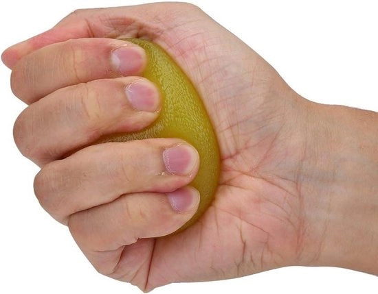 Bal per la riabilitazione della mano - recupero del polso, alleviamento dello stress, rafforzamento della presa - rosso.