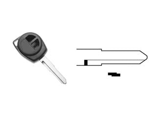 COVER CHIAVI PER AUTO SUBARU SUZUKI OPEL VAUXHAL HU87RS2  HU87RS2  2 bottoni    SILCA