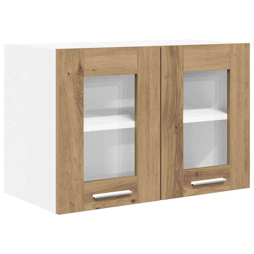 Armoire suspendue 2 pc Chêne artisanal Bois d'ingénierie